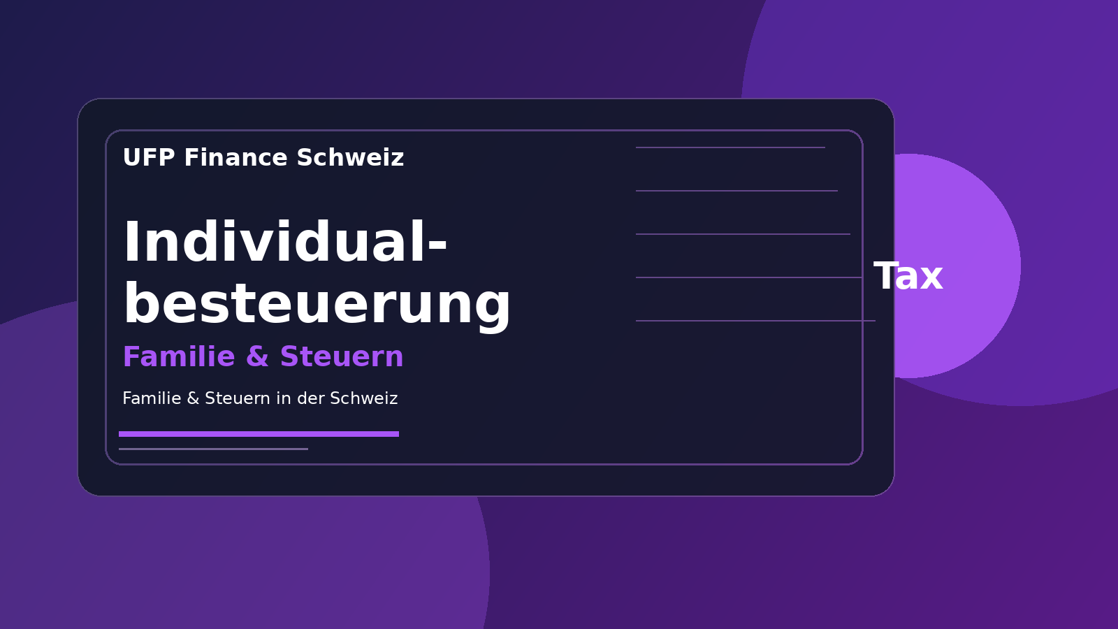 Individualbesteuerung Schweiz Auswirkungen auf Familien und Steuern